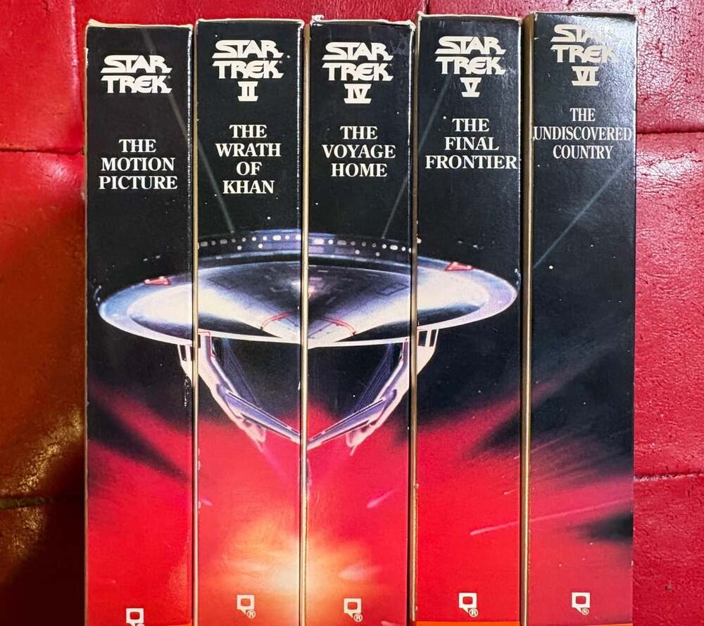 Star Trek Movies VHS Set Lot of 5 Films Volumes I II IV V VI